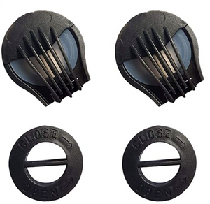 Air Breathing Valves Replacements Accessories - (8PC-Black) - Alera Products