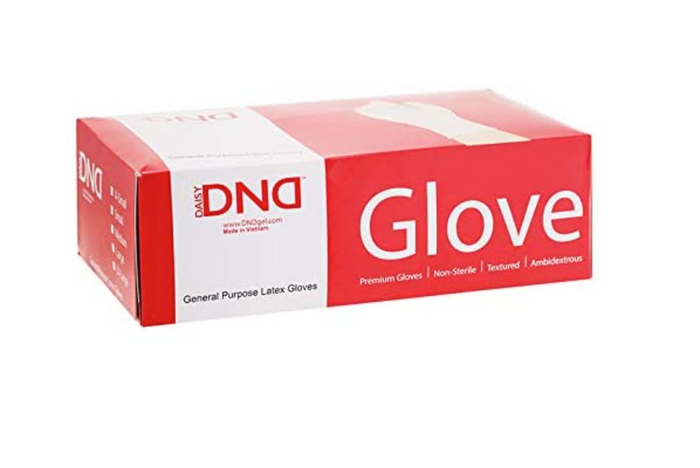 DND Latex Gloves, 100PCS Medium